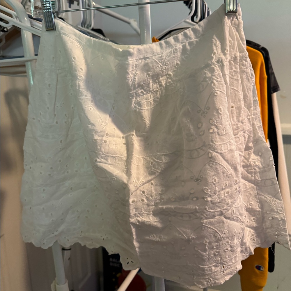 Max Studio Cream Cotton Skirt